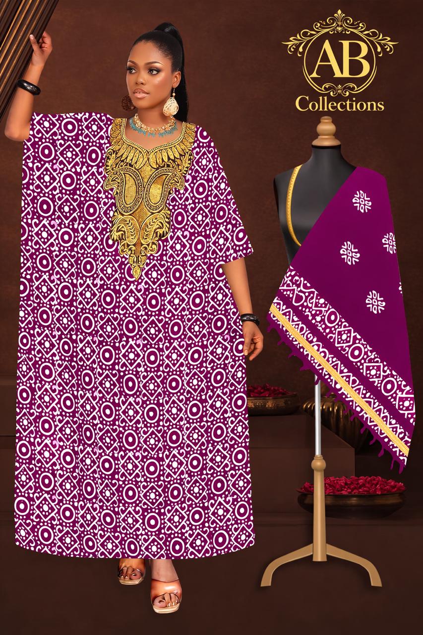 Batik Farasa with Zari Embroidery